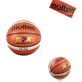 تصویر توپ بسکتبال سایز7 چرمی مولتن JL7X Molten JL7X Basketball ball