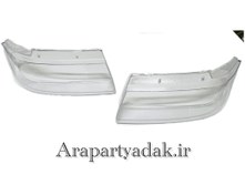 تصویر طلق چراغ جلو سمند LX و معمولی UV خورده چپ و راست 