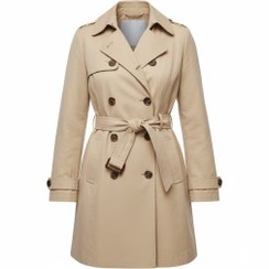 تصویر بارانی زنانه کرم سایز ۵۲ برند چیبو آلمان 