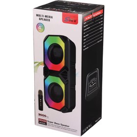 تصویر اسپیکر بلوتوثی رم و فلش خور Sing-E ZQS4260 + میکروفون Sing-E ZQS4260 Wireless Speaker With Microphone