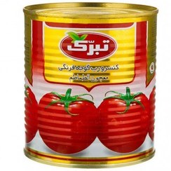 تصویر رب گوجه 800 گرم قوطی کلیددار تبرک 