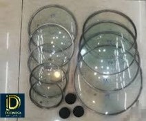 تصویر درب قابلمه پیرکس سوپاپ دار از سایز ۱۴ تا ۳۲ - سایز Pyrex pot lid with valve from size 14 to 32