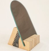 تصویر پایه چوبی الینو با آینه 