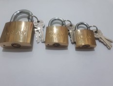 تصویر قفل آویز دریم اعلا دارای آببند ضد زنگ مغزی برنجی - سایز 38 