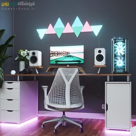 تصویر پنل روشنایی مثلثی هوشمند 9 تکه نانولیف Nanoleaf Shapes Triangles Starter Kit (9 Panels) 