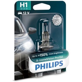 تصویر لامپ هالوژن H1 مدل اکستریم ویژن %Pro 150 فیلیپس – Philips (یک عددی) Philips H1 X-Treme Vision Pro150 lamp