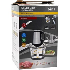 تصویر خردکن برقی سیلور کرست مدل SC2021-2 توان 3000 وات ظرفیت 3.8 لیتر Silver Crest Electric Meat Grinder SC2021-2 3000W 3.8L
