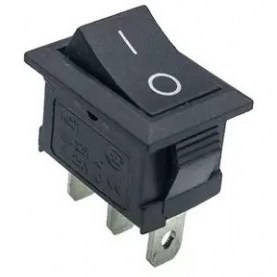 تصویر کلید راکر دوحالته کوچک ۳ پین 