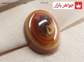 تصویر نگین عقیق باباقوری سه پوست کد 132448 