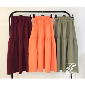 تصویر دامن آشتی - کاربنی Linen skirt