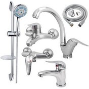 تصویر ست کامل شیرآلات مدل اردکی با ۵ سال ضمانت 