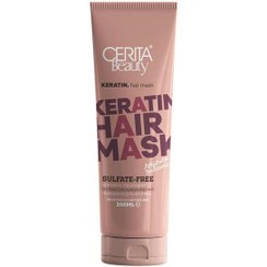 تصویر ماسک مو بدون سولفات کراتین تیوپی سریتا بیوتی Cerita Beauty حجم 200ml 