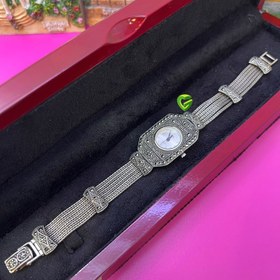 تصویر ساعت نقره مستطیل کد1048 