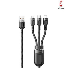 تصویر کابل تبدیل سه سر USB به TYPE-C/LIGHTNING/MICRO مک دو دو مدل Mcdodo CA-8790 