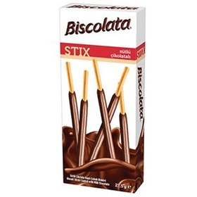 تصویر شکلات چوبی Biscolata Stix (بیسکولاتا استیکس) شکلاتی 40 گرم 