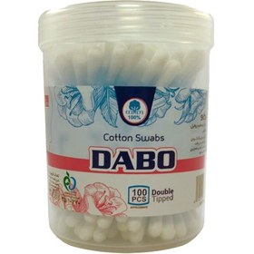 تصویر گوش پاک کن دابو 100 عددی Dabo cotton swab 100 numbers