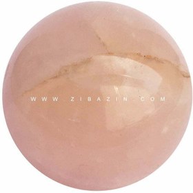 تصویر گوی سنگی رز کوارتز Rose quartz Sphere