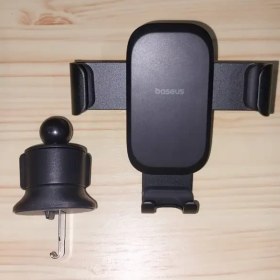 تصویر هولدر رنگ مشکی Baseus Car Mount Metal Age 