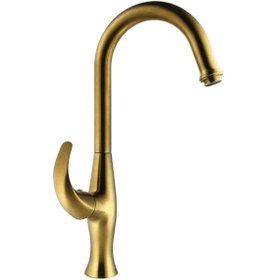 تصویر شیر ظرفشویی البرز روز مدل تورینو Alborzrooz gold mate-Torino kitchen tap