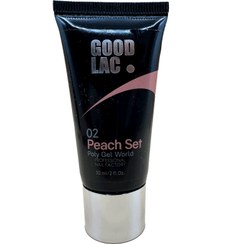 تصویر پلی ژل ناخن peach 02 گودلاک GOODLAC 30G 