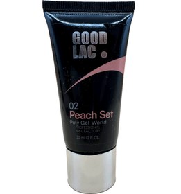 تصویر پلی ژل ناخن peach 02 گودلاک GOODLAC 30G 