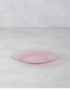 تصویر بشقاب صفحه کیک شیشه ای BLAZE 19 سانتی متر صورتی انگلیش هوم English Home 