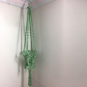 تصویر آویز گلدان بافتنی کد 19 