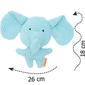 تصویر اسباب بازی سگ و گربه( فیل سوتک دار) 