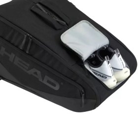 تصویر ساک پدل هد مشکی Pro X بزرگ pro X Padel Bag L