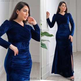 تصویر لباس مجلسی و شب ماکسی مدل رخشنده - کله غازی / سایز4- 48/50 Dress and long night