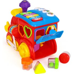 تصویر قطار هولی تویز huile toys کد ۵۵۶ train Huile toys model 556