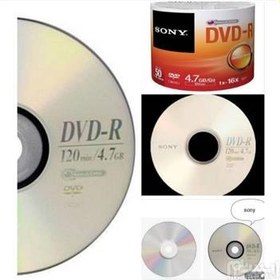 تصویر بسته 50 تایی DVD خام Sony 