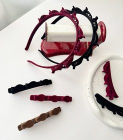 تصویر تل مو کلیپسی مخمل 