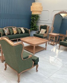 تصویر مبل کلاسیک فرانسوی ۸ نفره 