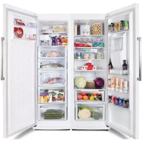 تصویر یخچال فریزر دوقلو نیکسان مدل NR6020-NF6020 با یخساز دستی 