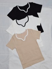 تصویر تاپ کراپ نخی کبریتی دلبری سایز ۴۶ 