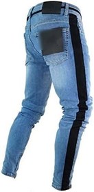 تصویر BOERNISEN Pantalones De Hombre شلوار جین مردانه بلند مردانه شلوار جین باریک و نازک مدادی نازک شلوار هیپوپ شلوار لباس (سایز: M) 