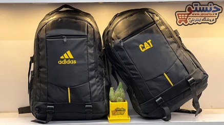 تصویر کوله پشتی اسپرت مشکی مارک دار adidas &CAT & NIKE (کیف مدرسه) کد 1402155 