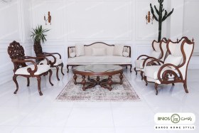 تصویر مبل شیک جدید کلاسیک کینگ کویین کد ۹ 