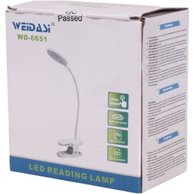 تصویر چراغ مطالعه شارژی ویداسی Weidasi WD-6651 Weidasi WD-6651 Table Lamp