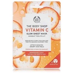 تصویر ماسک ورقه ایی THE BODY SHOP حاوی ویتامین C THE BODY SHOP sheet mask contains vitamin C