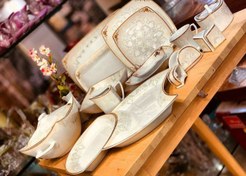 تصویر سرویس چینی پردیس طرح کاژین 105پارچه و 30پارچه - 6نفره 