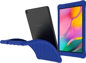 تصویر EpicGadget 2019 Galaxy Tab A 8.0 T290/T295 Silicone Case, Soft Diamond Grid Gel Protection Cover Case for Samsung Galaxy Tab A 8" Tablet (SM-T290/SM-T295, 2019 Released) + 1 Stylus (Navy Blue) 