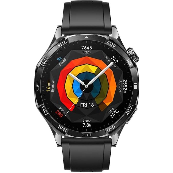 ساعت هوشمند هوآوی مدل GT5 سایز ۴۶ میلیمتر با بدنه استیل و نمایشگر AMOLED
