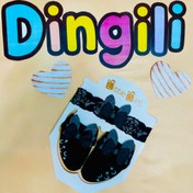 تصویر ست هدبند و جوراب طرح گوش خرگوشی 