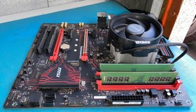 تصویر باندل گیمینگ AMD مدل MSI B350 PLUS و AMD RYZEN 5 2600X و 16 گیگ رم و فن 