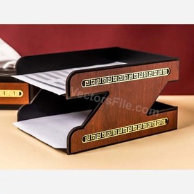 تصویر کازیه رومیزی 2 طبقه 