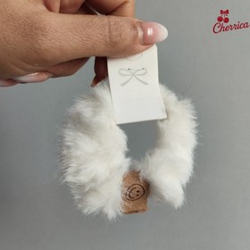 تصویر کش مو خزدار سفید کد 36 