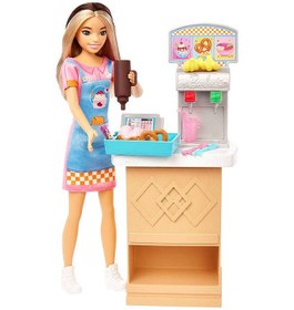 تصویر ست بازی باربی® اسکیپر™ اولین شغل‌ها - پیشخدمت بار اسنک برند barbie Barbie® Skipper™ First Jobs - Snack Bar Attendant Playset