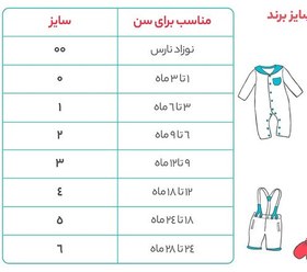 تصویر زیرپوش رکابی نوزادی نیلی مدل Anchor 